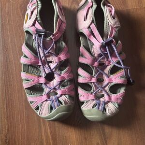 Keen Women's Pink and Gray Sandals